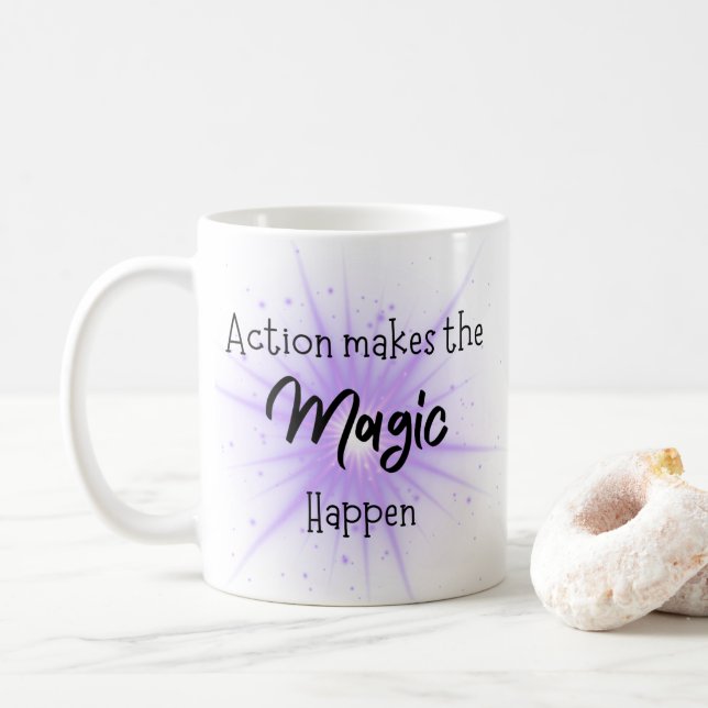 Mug Cafasse à café Affirmation positive (Avec donut)