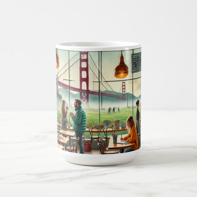 Mug Café à Foggy San Francisco Golden Gate Bridge (Centre)