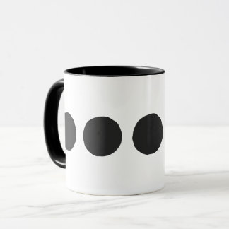 Mug Café à pois noirs classiques