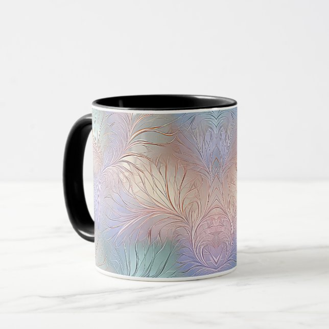 Mug café Abstrait Iridescente moderne (Devant gauche)