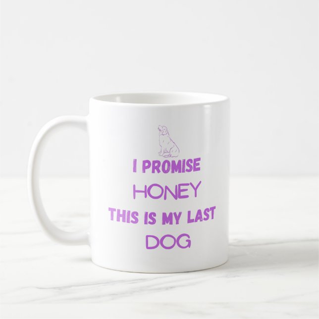 Mug café Amoureux des chiens - "Chien Dernier" Amu (Gauche)
