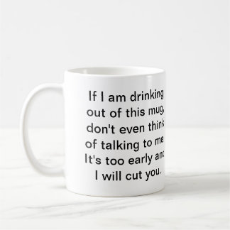 Mug Café avant conversation sûre
