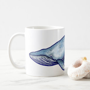 Mug café baleine bleue