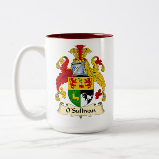 Mug Café Bicolore Armoiries de la Famille O'Sulliv