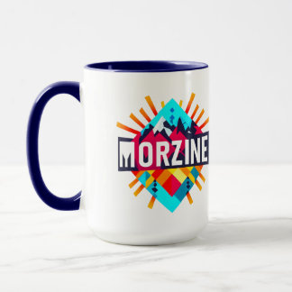 Mug Café Bicolore Montagne Alpine de Morzine