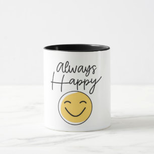 Mug Café Bicolore "Toujours Heureux" - Vibration P