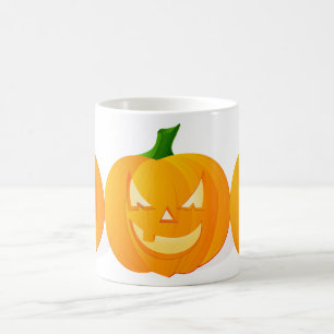 Mug café blanc citrouille