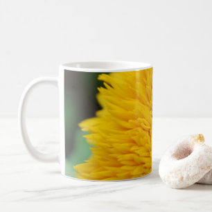 Mug Café blanc de tournesol jaune
