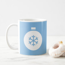 Mug Café Bleu Boule de Noël