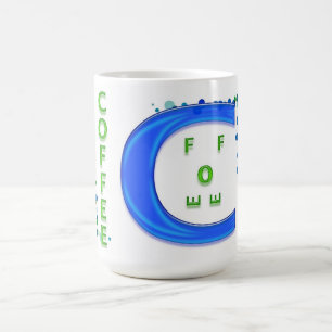 Mug Café bleu et vert