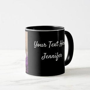 Mug Café-cadeau MODÈLE PHOTO personnalisé noir