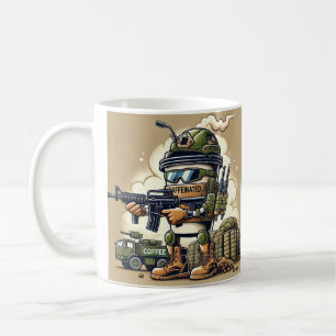 Mug Café Café Patriotique Caffiné et prêt au combat