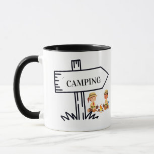 Mug Café Camping en Plein Air Gras   aventure en plein