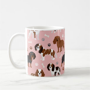 Mug Café Cavalier King Charles Spaniel Paws et Bones