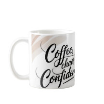 Café, Chaos & Confiance - Aquarelle Artistique