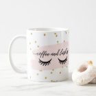 Café Chic Blush et Lashes Or avec nom