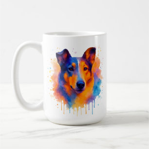 Mug café Collie lisse