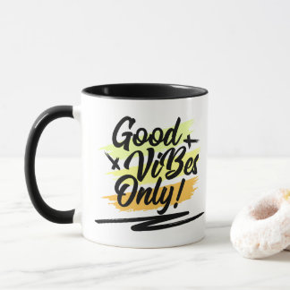 Mug Café coloré Good Vibes uniquement