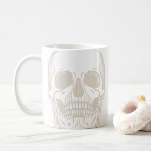 Mug Café crâne minimal première boug