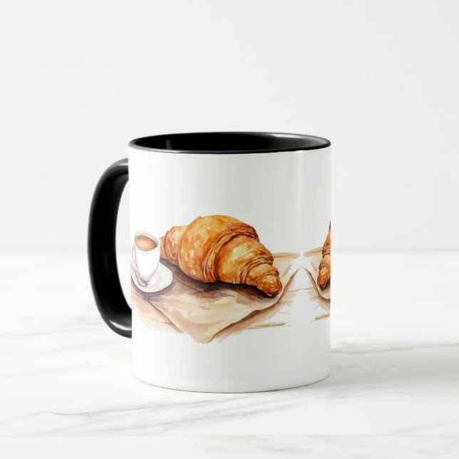 Mug Café Croissant (Devant gauche)