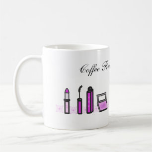 Mug Café d'abord puis rouge à lèvres violet