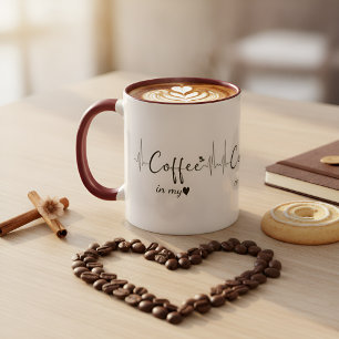 Mug Café dans mon cœur amateurs de café
