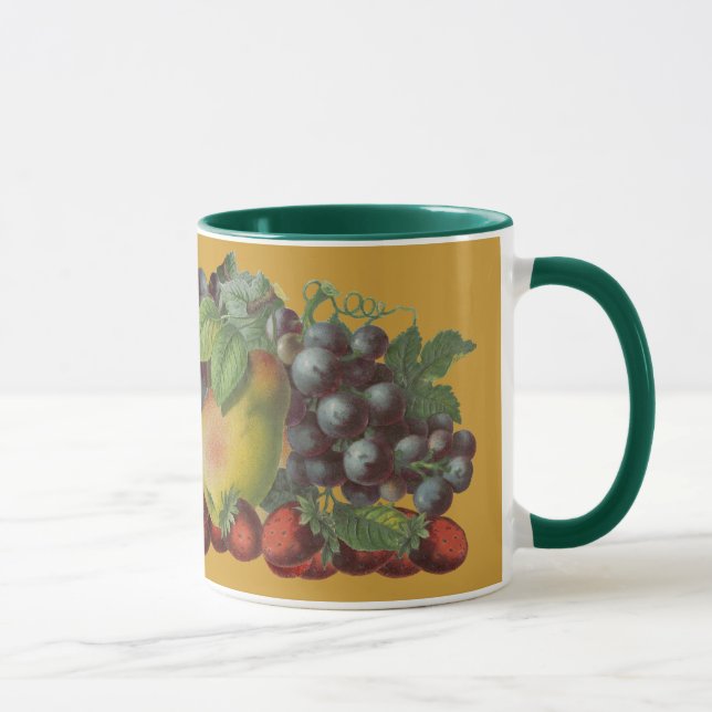 Mug café d'art fruité vintage (Droite)
