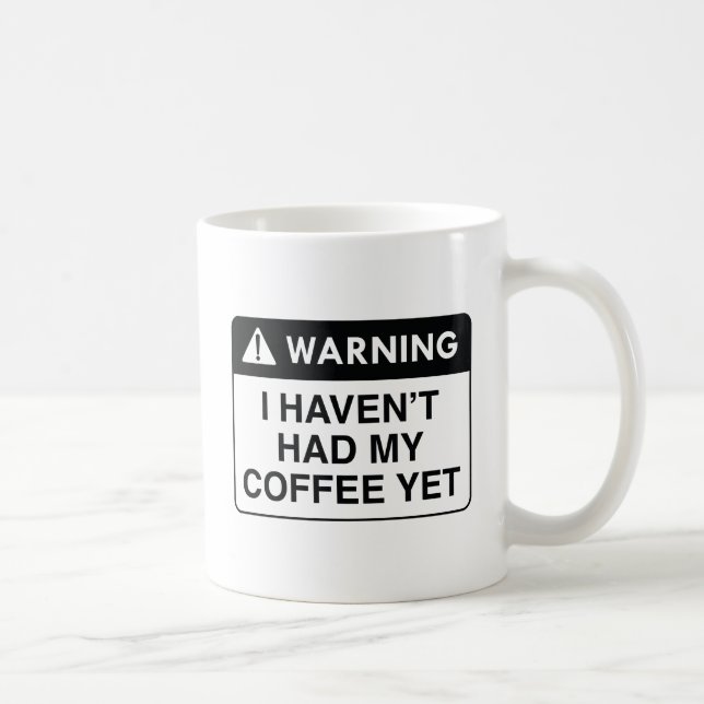Mug Café d'avertissement (Droite)