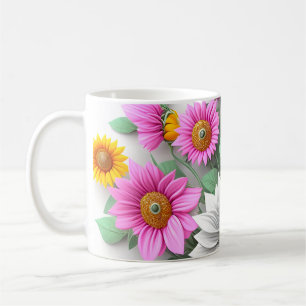 Mug Café de beauté floral