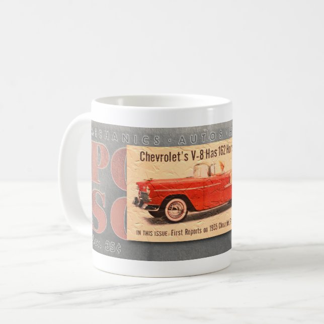 MUG CAFÉ DE CAFÉ 1955 CHEVY COVER (Devant gauche)