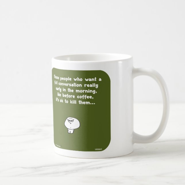 Mug Café de conversation de début de la matinée du (Droite)