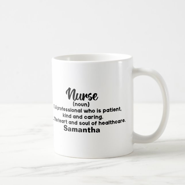 Mug Café de définition de l'infirmière motivationnelle (Droite)