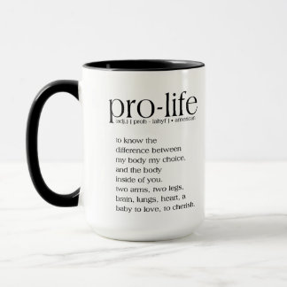 Mug café de définition pro-vie