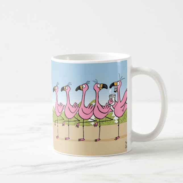 Mug Café de Flamant rose (Droite)