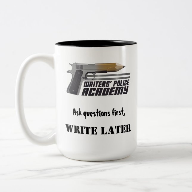 Mug café de l'Académie de police des écrivains (Gauche)