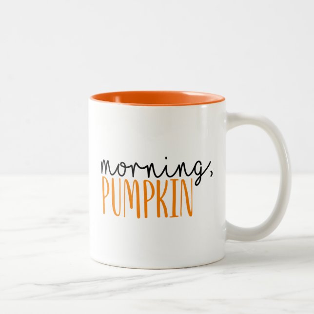 Mug café de l'automne du Citrouille du matin (Droit)