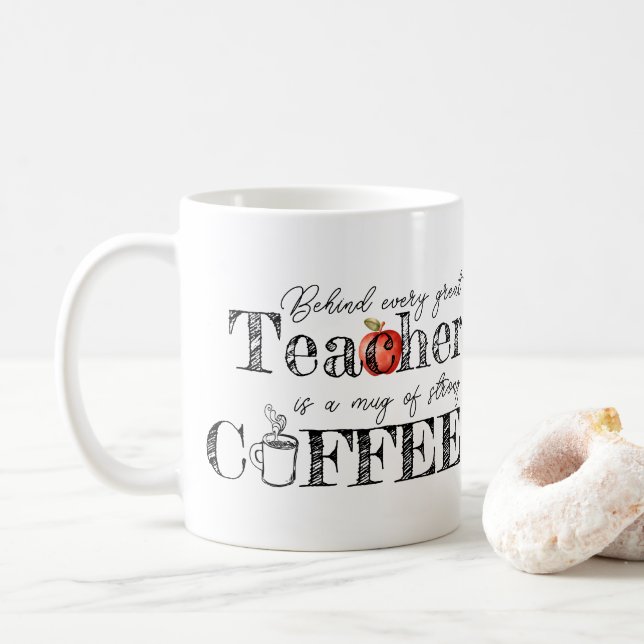 Mug café de l'enseignant (Avec donut)