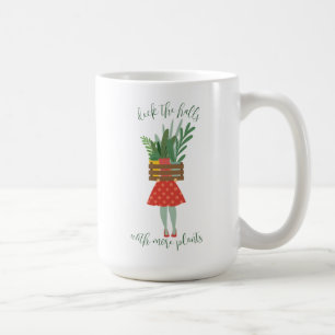 Mug café de Noël de la plante Lady