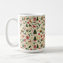 Mug café de Noël festif