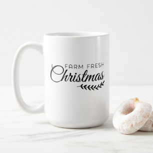Mug café de Noël frais ferme