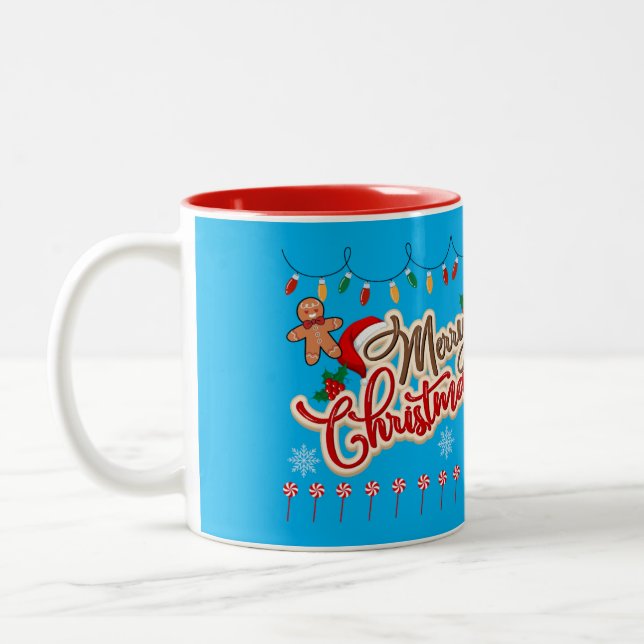 Mug café de Noël - Joyeux Noël - Fêtes (Gauche)