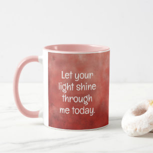 Mug café de prière du matin