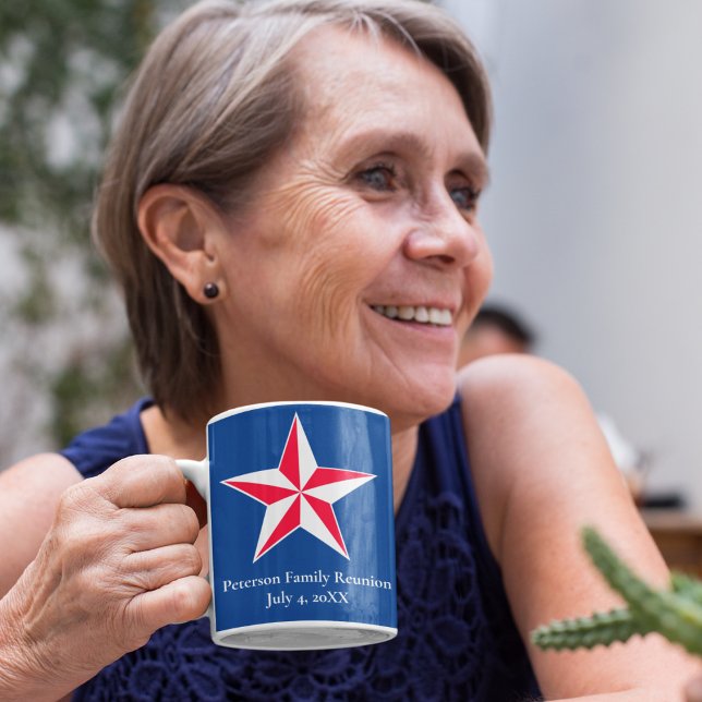Mug café de réunion familiale patriotique (Créateur téléchargé)