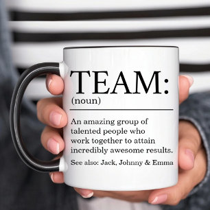 Mug Café Définition d'équipe personnalisée
