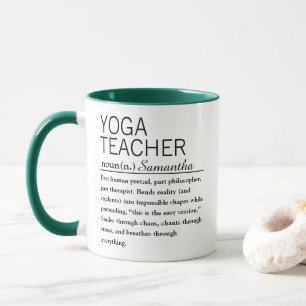 Mug Café Définition Personnalisée de Professeur de Yog