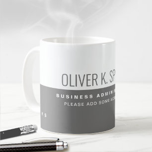 Mug Café demi-gris mi-blanc professionnel (professionn