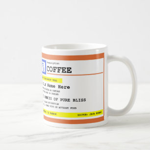 Mug Café d'ordonnance personnalisé