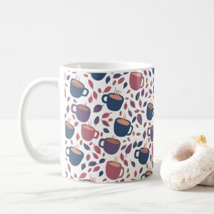 Mug Café du matin Cute Coupes colorées Motif violet
