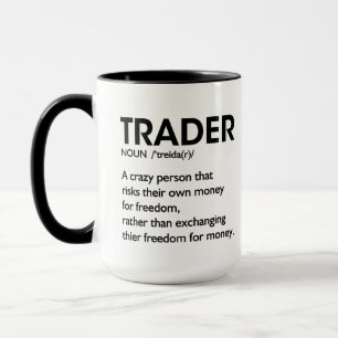Mug Café du négociant, définition du négociant Stock J