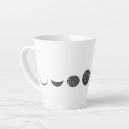 Mug café en phase lunaire